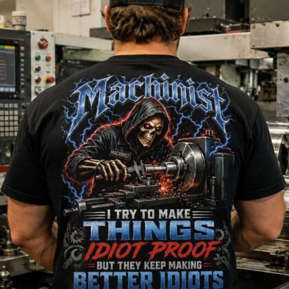 Machinist Idiot Proof - Funny